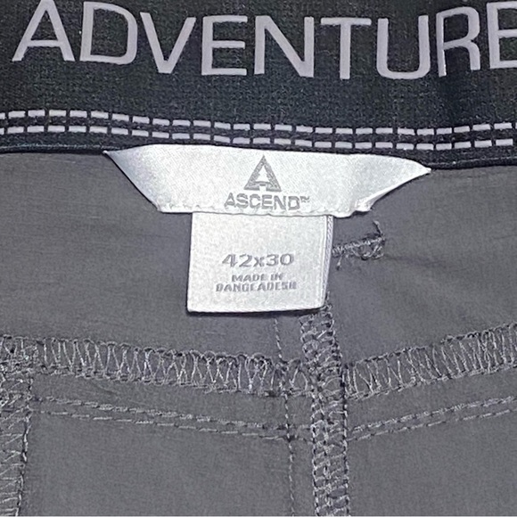 Ascend Explorer Water Resistant Pants Men's 42x30 Phantom Gray Bass Pro NWT - Picture 10 of 16